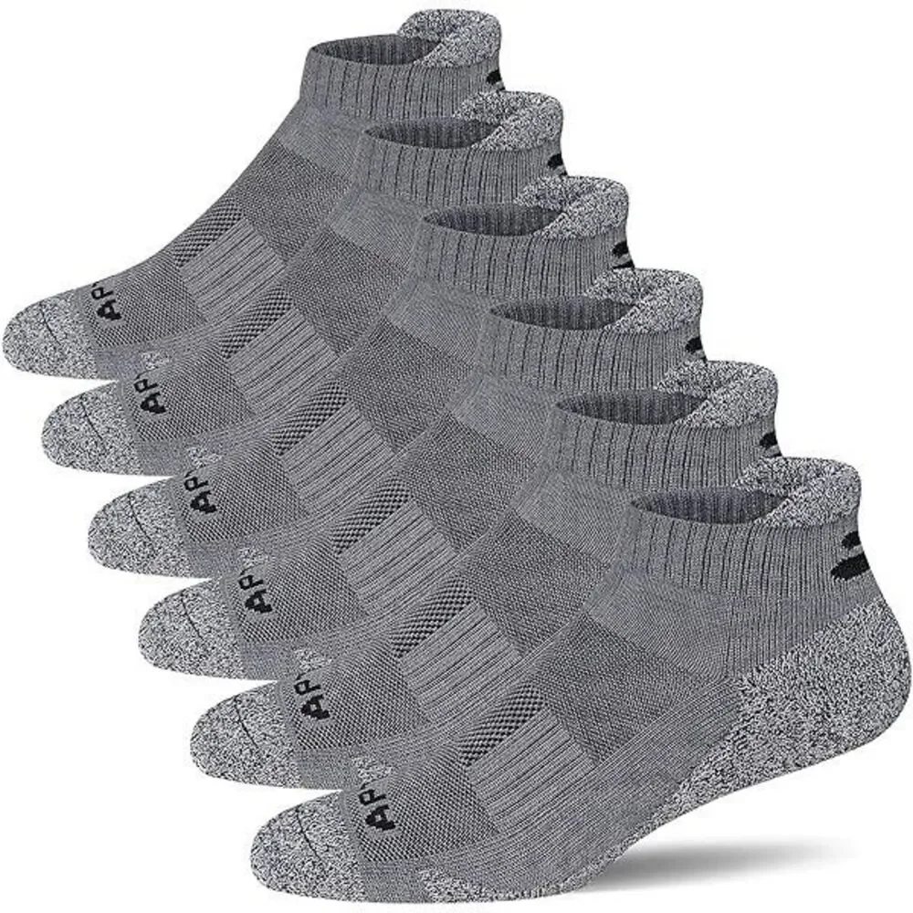 Ankle Socks Low cut 6 Pairs 6-9 Men’s Cushioned Athletic Running Sports